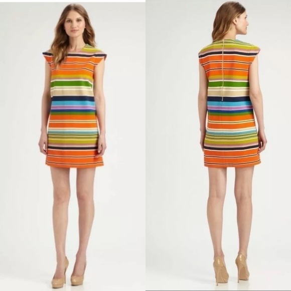 KATE spade nico striped cap-Sleeve dress - Picture 2 of 13